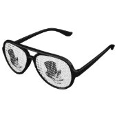 絵文字おもしろい。スカル喫煙と帽子 アビエーターサングラス (アングル)