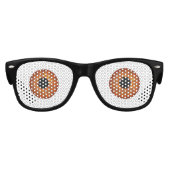 絵文字おもしろい。茶色おもしろいの目 キッズサングラス (正面)