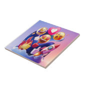 絵文字がおもしろいを解き放カラフルち タイル (側面)