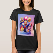 絵文字がおもしろいを解き放カラフルち Tシャツ (正面)