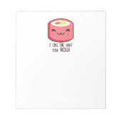 絵文字すし転が ノートパッド (正面)