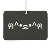 絵文字つき猫ฅ^・ﻌ・^ฅ顔文字日本の愛 カーエアーフレッシュナー (裏面)