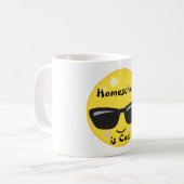 絵文字とサングラス コーヒーマグカップ (正面左)