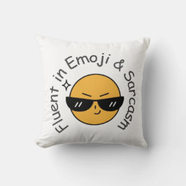 「絵文字に堪能で皮肉を込めたおもしろい」 クッション