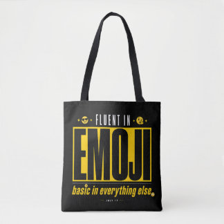 絵文字に流暢 Funny Emoji トートバッグ