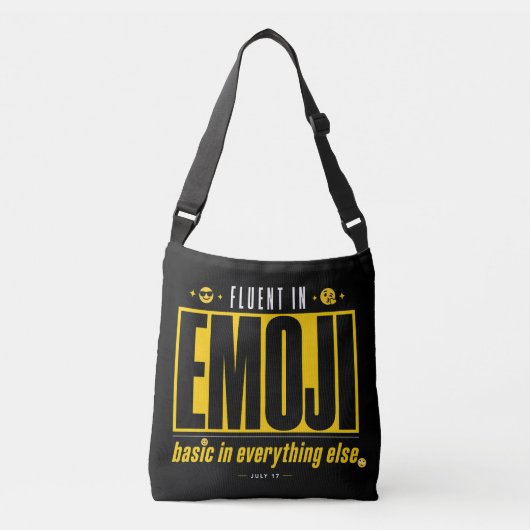 絵文字に流暢 Funny Emoji Crossbody Bag クロスボディバッグ (正面)