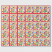絵文字のお菓子パーティー  ラッピングペーパー (フラット)