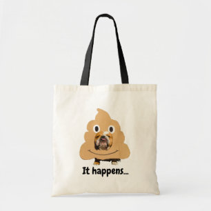 絵文字のウンチの犬 トートバッグ