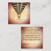 絵文字のカードを賞賛する聖なる書物、 経典 スクエア名刺 (正面/裏面)