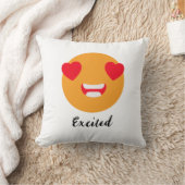 絵文字のスマイルを広げる日:興奮した絵文字 クッション (ブランケット)