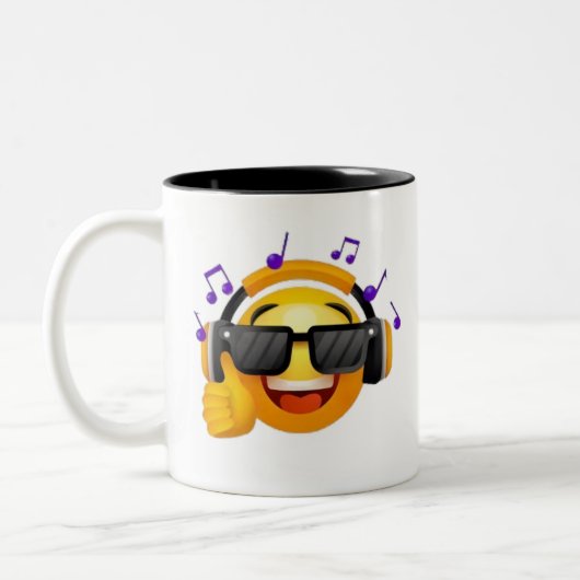 絵文字のマグカップ ツートーンマグカップ (左)