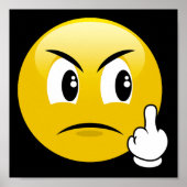 絵文字の中指ポスター ポスター (正面)