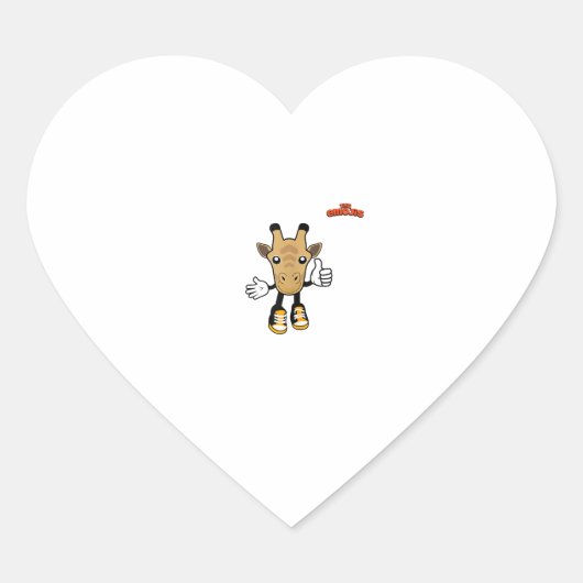 絵文字の動物は親指を上げる ハートシール (正面)