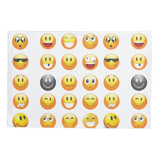 絵文字の寝具枕ケース枕カバー 枕カバー (裏面)