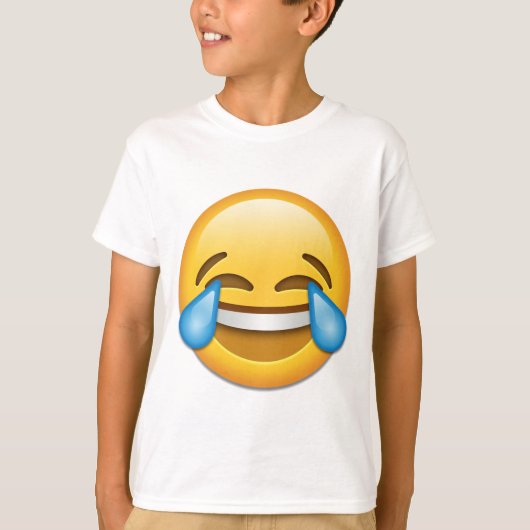 絵文字の涙おもしろい Tシャツ (正面)