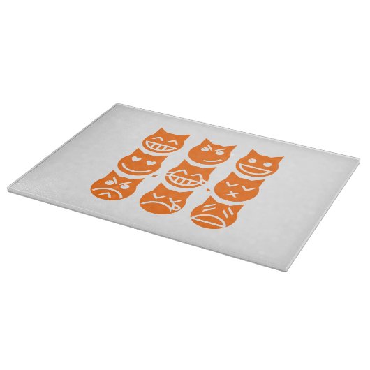 絵文字の生き方 カッティングボード (角)