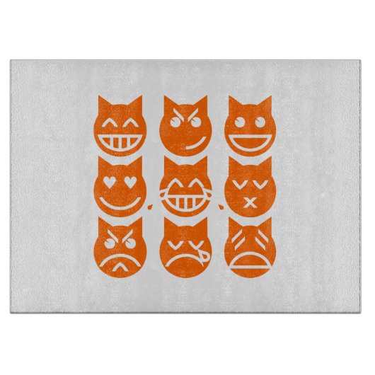 絵文字の生き方 カッティングボード (正面)