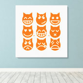 絵文字の生き方 キャンバスプリント (インサイチュ (ウッドフロア))