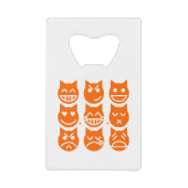 絵文字の生き方 クレジットカード栓抜き (正面)