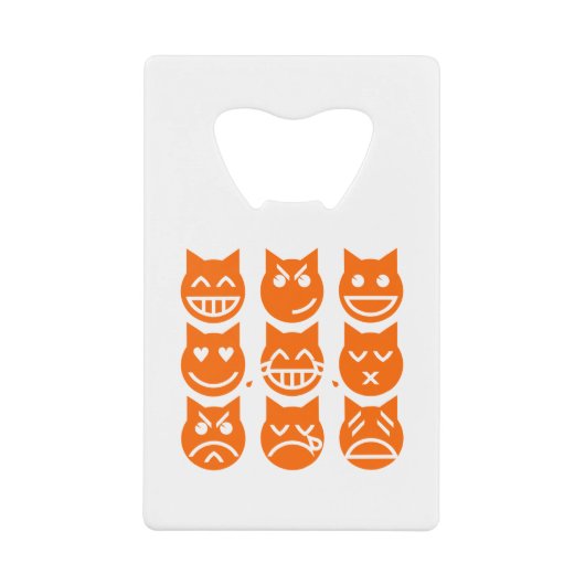 絵文字の生き方 クレジットカード栓抜き (正面)