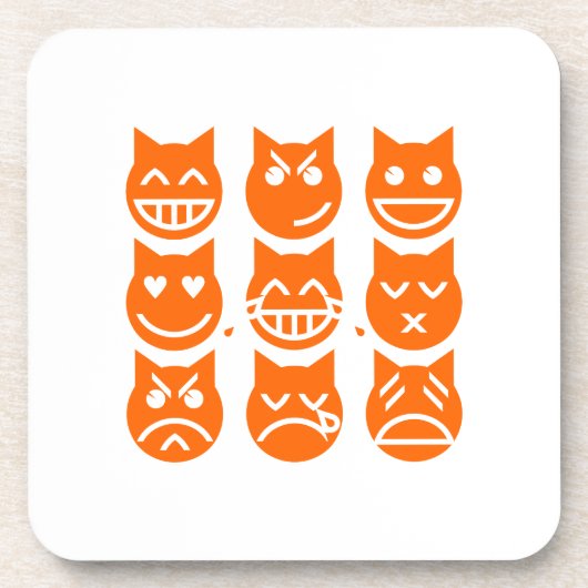 絵文字の生き方 コースター (正面)
