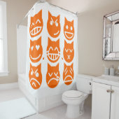 絵文字の生き方 シャワーカーテン (インサイチュ)