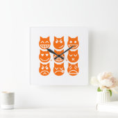 絵文字の生き方 スクエア壁時計 (ホーム)