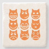 絵文字の生き方 ストーンコースター (正面)