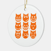 絵文字の生き方 セラミックオーナメント (左)