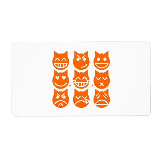 絵文字の生き方 ラベル (正面)