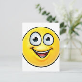 絵文字の親指を上げるアイコン ポストカード (スタンド正面)