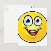 絵文字の親指を上げるアイコン ポストカード (正面/裏面)