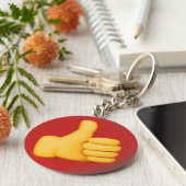 絵文字の親指を立てる キーホルダー (側面)