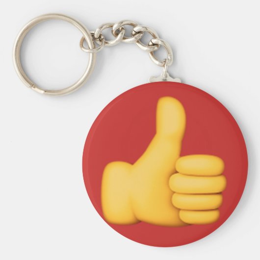 絵文字の親指を立てる キーホルダー (正面)