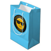 絵文字の誕生日パーティーパーソナライズされた（2018年） ミディアムペーパーバッグ (正面アングル)