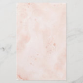 絵文字の赤ちゃんシャワーゲーム水彩バラ (裏面)