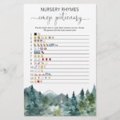 絵文字の赤ちゃんシャワーゲーム素朴な山々 (正面)