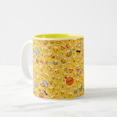 絵文字の過負荷 ツートーンマグカップ (正面左)