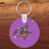 絵文字の魔女 キーホルダー (正面)