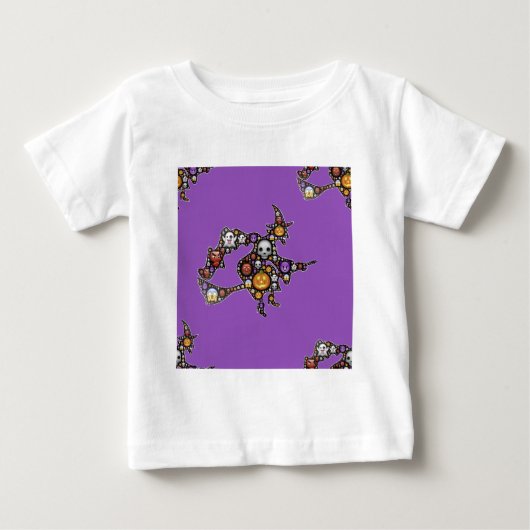 絵文字の魔女 ベビーTシャツ (正面)