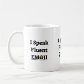 絵文字をスラスラ話せる コーヒーマグカップ (左)