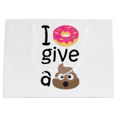 絵文字を与えウンチする ラージペーパーバッグ (正面)