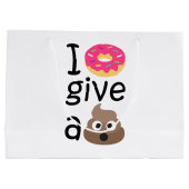 絵文字を与えウンチする ラージペーパーバッグ (裏面)