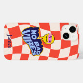 絵文字を溶かす悪い雰囲気市松模様になし Case-Mate iPhoneケース (裏面 (横))