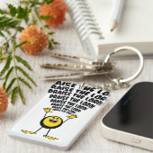 絵文字を褒める キーホルダー (正面右)