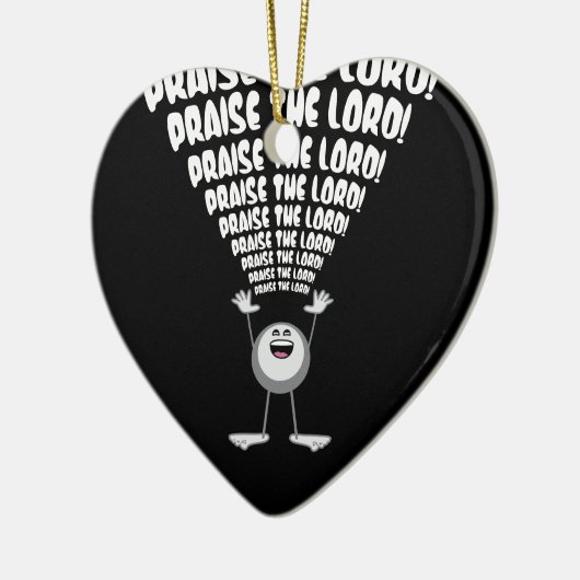 絵文字を褒める セラミックオーナメント (左)