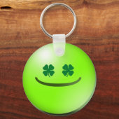 絵文字アイリッシュSt patricks dayグリンキーチェーン キーホルダー (正面)