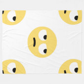 絵文字アイ転がブランケット フリースブランケット (正面(横))