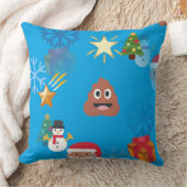 絵文字ウンチクリスマス クッション (ブランケット)