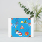 絵文字ウンチクリスマス シーズンポストカード (スタンド正面)